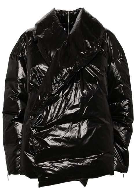 Black shine-finish padded jacket Helmut lang - women